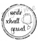 Werde schnell gsund Stempel im Kreis
