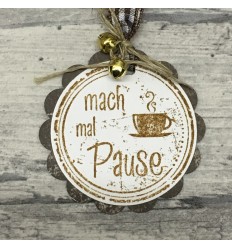 Mach mal Pause Stempel im Kreis