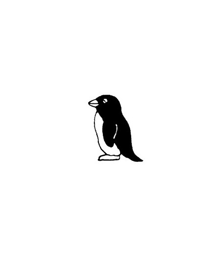 Mini Pinguin Stempel