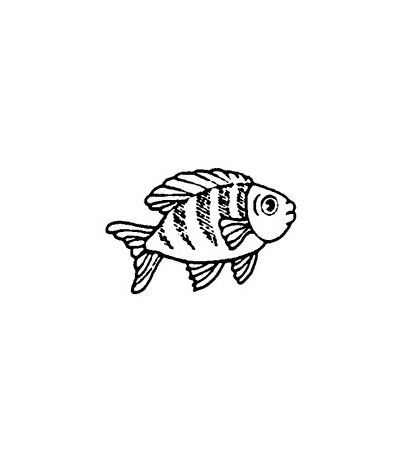 Mini Stempel Fisch