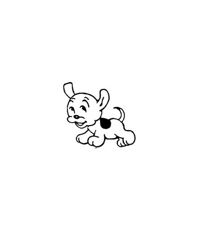Mini Stempel Hund