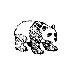 Mini Stempel Panda
