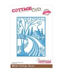 Winter Cottage Scene Stanzschablone - Cottage Cutz