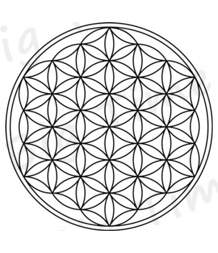 Lebens Blume Stempel