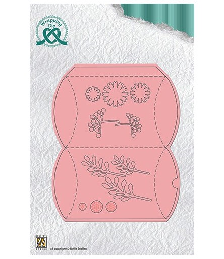 Stanzschablone Pillow Box mit Blumen - Nellie's Choice