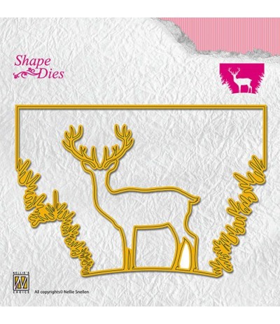 Stanzschablone Reindeer in the forrest - Nellie's Choice