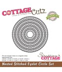 Stanzschablonen Stitched Eyelet Circle Set - Cottage Cutz
