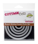 Stanzschablonen Stitched Eyelet Circle Set - Cottage Cutz