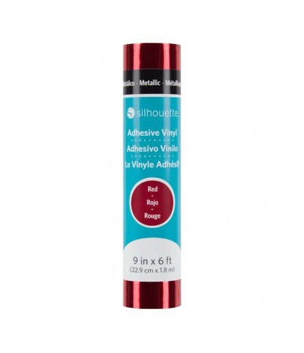 Vinylfolie Metallic Rot, 22.9cm - Silhouette America