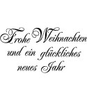 Frohe Weihnachten und ein glückliches neues Jahr Stempel