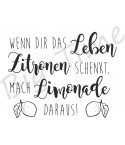 Wenn dir dass leben Zitronen .. Stempel