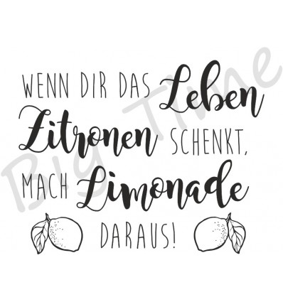 Wenn dir dass leben Zitronen .. Stempel