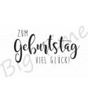 Zum Geburtstag viel Glück Stempel