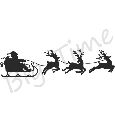 Santas Schlitte Stempel