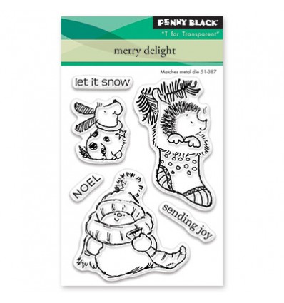 Clear Stamps Merry Delight - Penny Black