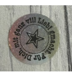 Für dich mit Stern Stempel rund, auf EZ Mount