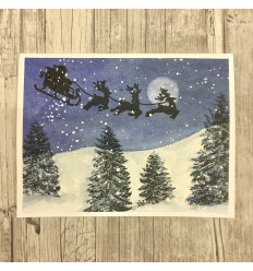 Santas Schlitte Stempel