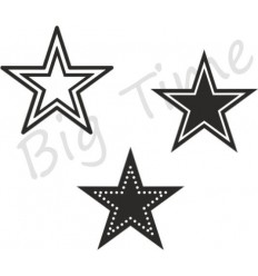 3 Sternen Stempel Set auf EZ Mount