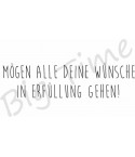 Mögen alle deine Wünsche Stempel