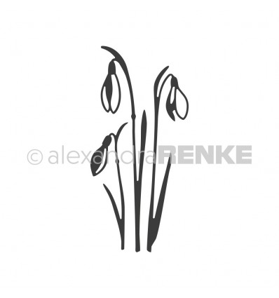 Stanzschablone Schneeglöckchen - Alexandra Renke