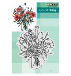 Cling Stempel Vase Garden - Penny Black