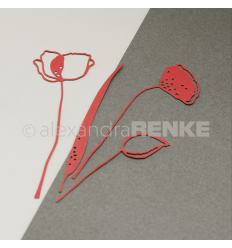 Stanzschablone Mohnblume - Alexandra Renke