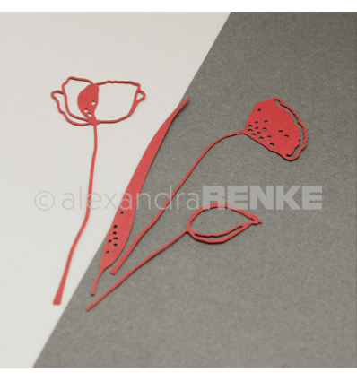 Stanzschablone Mohnblume - Alexandra Renke