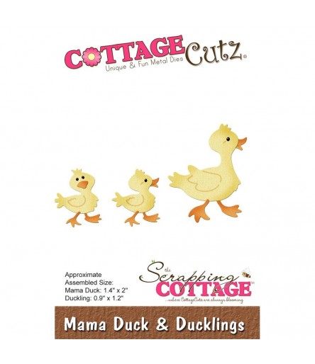 Stanzschablone Mama Duck & Ducklings - Cottage Cutz