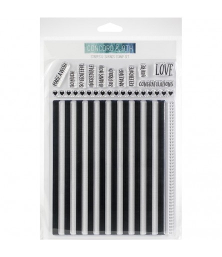 Clear Stamps Stripes & Sayings - Concord & 9TH