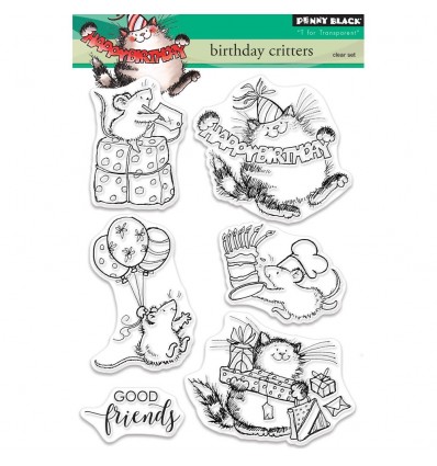 Clear Stamps Birthday Critters - Penny Black
