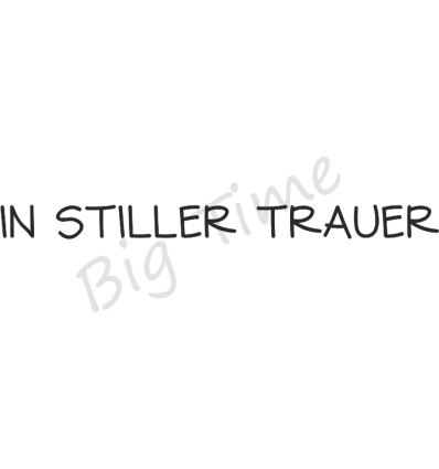 In stiller trauer Stempel