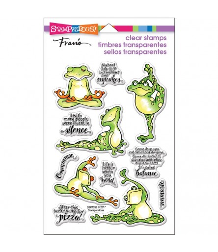 Clear Stamps Yoga Frösche - Stampendous