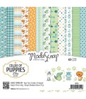 Scrapbooking Papier Color of Puppies, 15x15cm - Moda Scrap