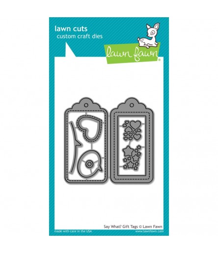 Stanzschablonen "Say What ? Gift Tags" von Lawn Fawn