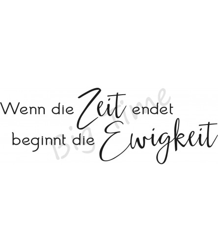 Wenn die Zeit endet
