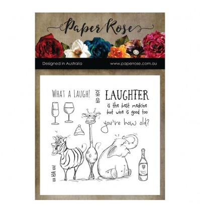 Clear Stamps Laughing Animals - Paper Rose
