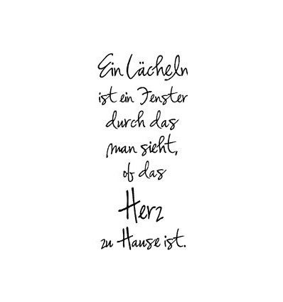 Ein Läecheln Stempel