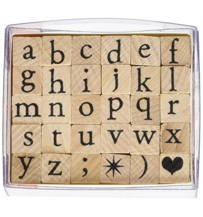 Alphabet Stempel Set Kleinbuchstaben - Artemio