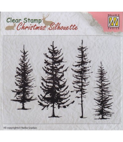 Clear Stamp Pine Tree - Nellie's Choice