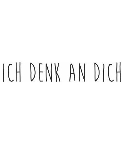 ICH DENK AN DICH Stempel auf EZ Mount