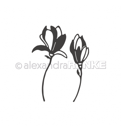 Stanzschablone 2 Magnolien - Alexandra Renke