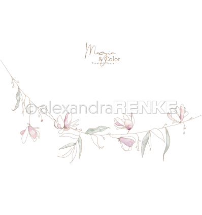 Scrapbooking Papier Magic & Color Hängende Blüten - Alexandra Renke