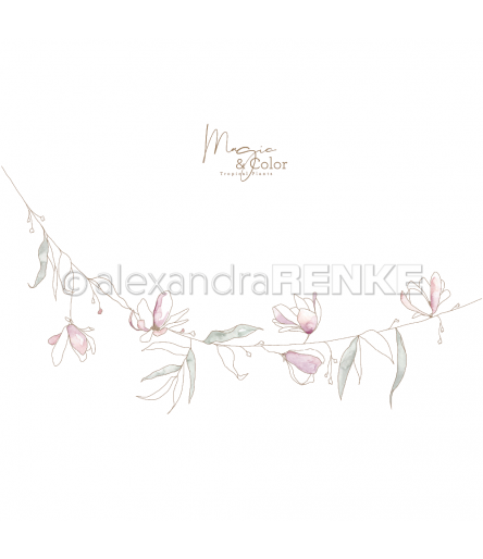Scrapbooking Papier Magic & Color Hängende Blüten - Alexandra Renke
