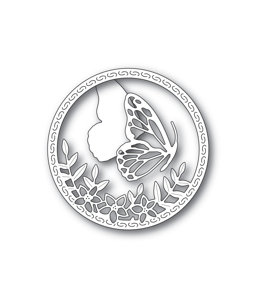 Stanzschablone Side Butterfly Circle - Memory Box