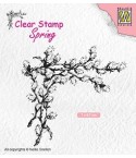 Clear Stamp Corner with willow catkins - Nellie's Choice