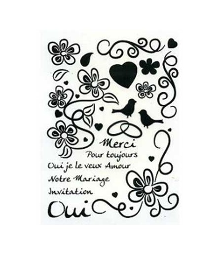 Notre Mariage Clear Stamps