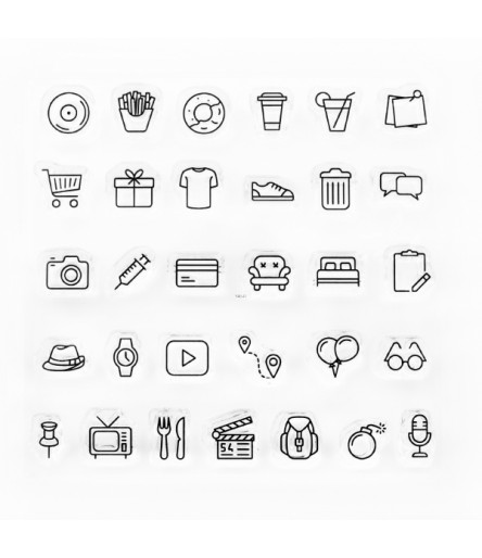 Clear Stamps Icon Liebe - Papierprojekte