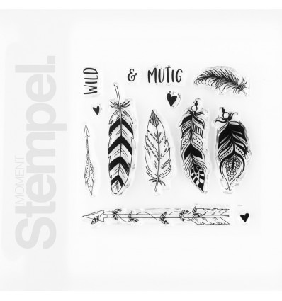 Clear Stamps Boho Federn - Papierprojekte