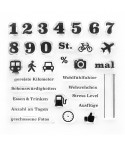 Clear Stamps Reise Statistik - Papierprojekte