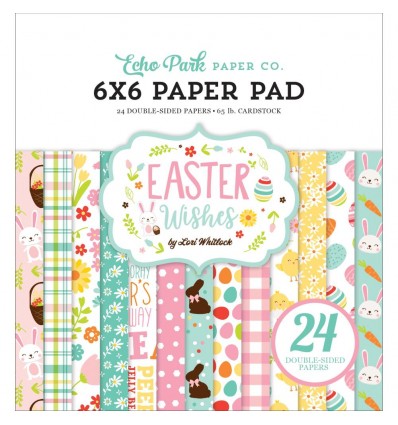 Scrapbooking Papier Easter Wishes, 15x15cm - Echo Park